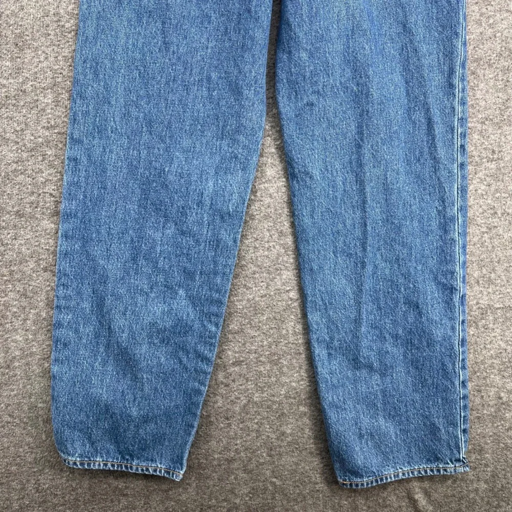 Levis 94 Baggy High Rise Wide Leg Straight Jeans Blue Medium Wash Womens 28